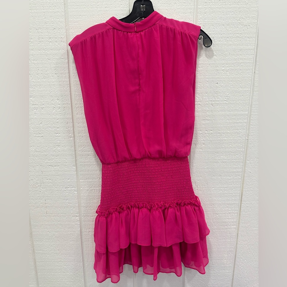 TCEC Fuchsia Ruffled Mini Dress - Picture 3 of 4